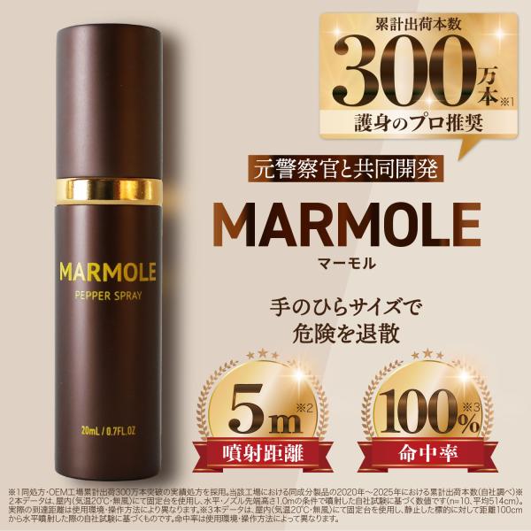 熊撃退スプレー 熊よけスプレー 動物撃退スプレー MARMOLE アウトドア 登山 キャンプ ハイキ...