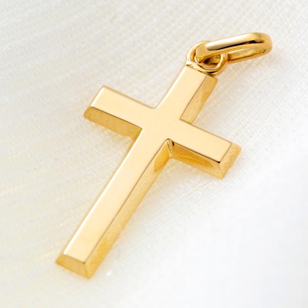18金 ネックレス ペンダント クロス メンズ レディース  十字架 K18 18K  アクセサリー...