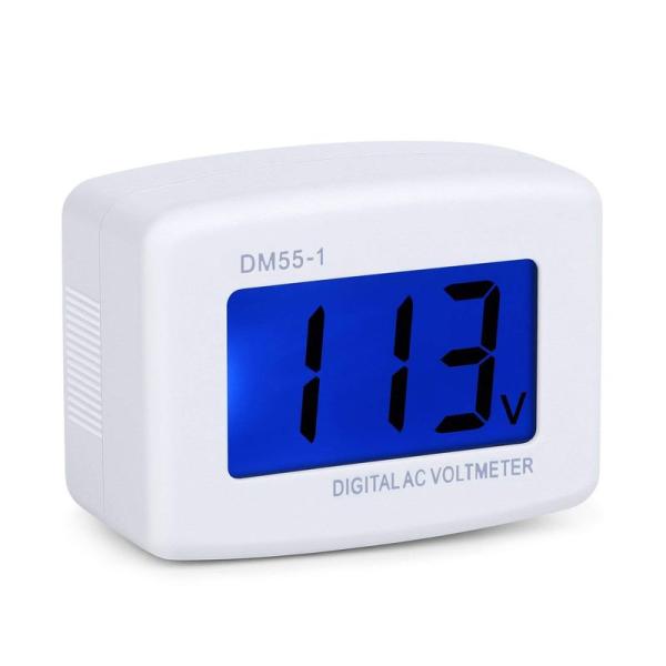 ICQUANZX AC80-300VLCDデジタル電圧計 電圧測定モニター、電圧計 コンセント電圧モ...