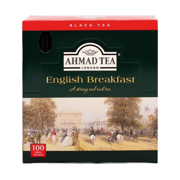 AHMAD TEA (アーマッドティー) イングリッシュブレックファースト ティーバッグ 100袋 ...