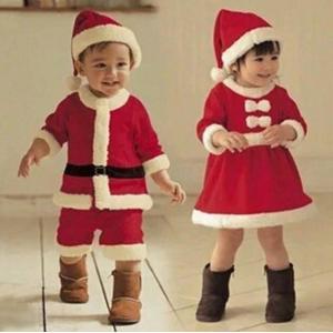 クリスマス コスプレ 子供キッズ 赤ちゃん ベビー服 サンタ カバーオール 帽子付き サンタクロース サンタ 衣装 男の子 女の子 仮装 送料無料