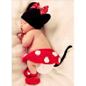 ミニー コスチューム 寝相アート ベビー服　着ぐるみ