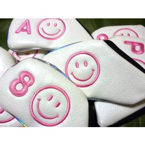 ゴルフ アイアンカバー スマイル 単品販売 3...の詳細画像1