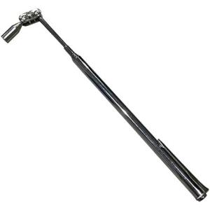 マグネット式 伸縮ピックアップツール ペン型磁石棒 強力 最大約57cm 先端自由稼働 アルコールス...