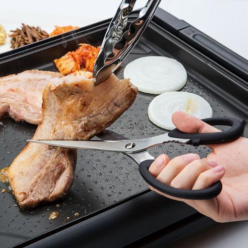 分解式 日本製 焼肉ハサミ 240mm プログレード 黒 PG-403 焼肉用 食洗機対応 肉切りは...
