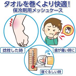 アイス枕 カバー 保冷剤用メッシュケース 冷や...の詳細画像4
