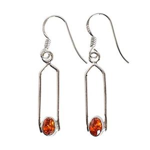 Carnelian Gemstone 925 Solid Sterling Silver Earri...