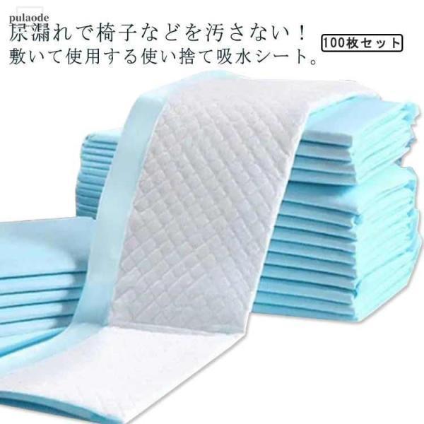 使い捨て 防水シーツ 100枚入 おねしょシーツ 60*90cm ベッドシーツ おねしょ対策 失禁対...