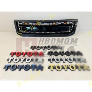 トヨタ ランドクルーザー プラド120系 03-09 高品質　LED グリル フロント 外装 TOYOTA ロゴ　７色選択可能　1p