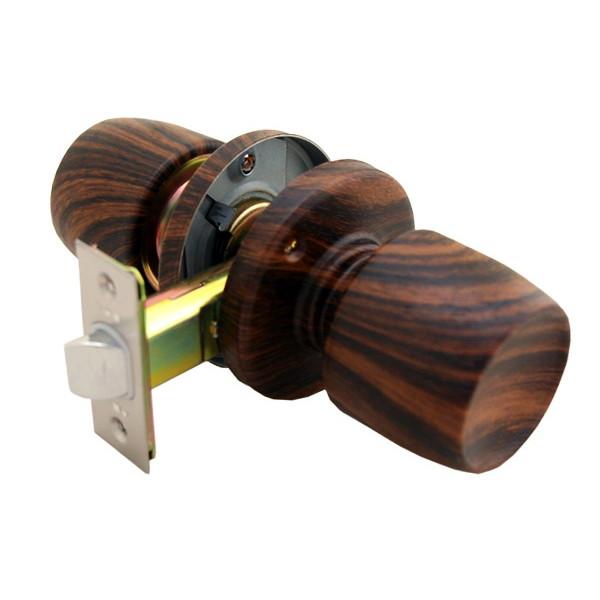 NP260-11 室内用取替錠前 個室・通路用 鍵なし チューブラ握り玉 木目 00776617-0...