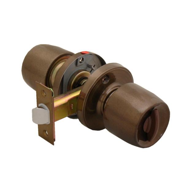 NP260-BME 室内用取替錠前 個室・間仕切り用 内鍵付 チューブラ握り玉 ブロンズ 00776...