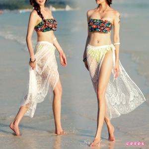 パレオ レディース レース ビーチ 白 ホワイト ビーチ小物 カバーアップ ポイント消化