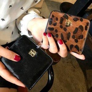 ミニ財布 レディース 本革 ハラコ ヒョウ柄 レオパード カードケース 二つ折り ミニウォレット 薄い 旅行用 財布 人気 財布 可愛い カード収納 大容量 使いや Ysf Ceres Store 通販 Yahoo ショッピング