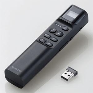 ELECOM 赤色レーザープレゼンター スティック形状 タイマー搭載 レーザー到達距離100m 小型...