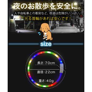 犬 光る首輪 点灯 光る led 首輪 光る ...の詳細画像4