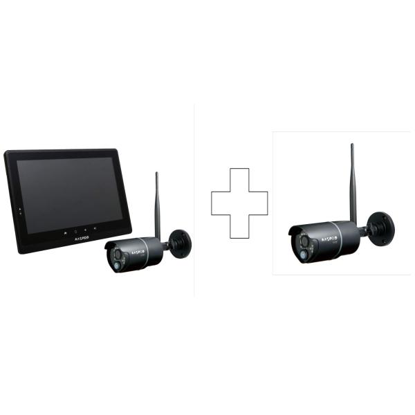 マスプロ 10.1インチモニター＆ワイヤレス HDカメラセット EP2WCFL 1個＋増設カメラ E...