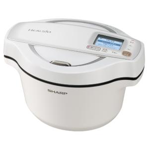 SHARP ヘルシオ ホットクック 1.6L 電気無水鍋 無線LAN 音声発話搭載 ホワイト系 KN-HW16F-W(KNHW16FW)