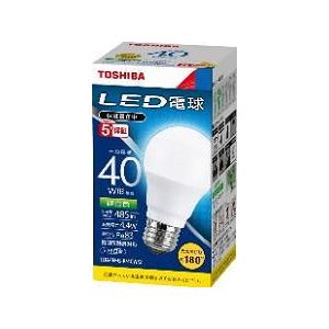 (60個セット・送料無料)東芝ライテック LED電球  一般電球形 昼白色 40W形 広配光 LDA...