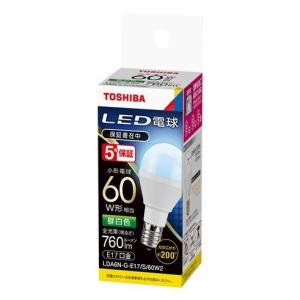 東芝ライテック (送料無料)LED電球 LDA6L-G-E17/S/60W2