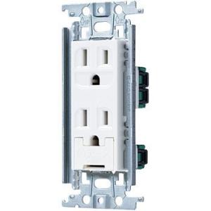 (5個セット) パナソニック コスモワイドアースターミナル付接地ダブル WTF113238W