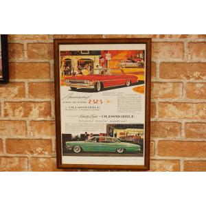 オールズモビル レトロ広告 B4 フレーム付き ◆ 複製 アメ車 旧車 1960 B4-301｜smilemaker2525