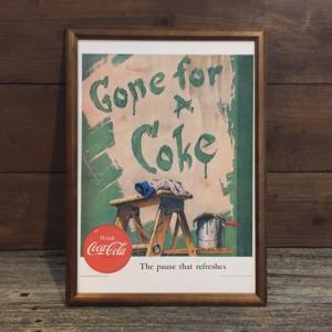 コカコーラ 自販機イラスト B4フレームセット◇ 広告 B4-028