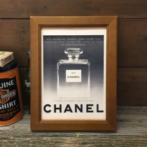 シャネル 複製広告 ポスター B5フレーム付き ◆ CHANEL 香水の広告 No.5 FB5-372