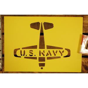 U.S.NAVY ステンシル 塗装 型紙 ◇ ワンシート アメリカ海軍 飛行機