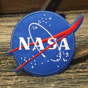 NASA ロゴ 刺繍 ワッペン ◆ アメリカ航空宇宙局 ナサ インサイニア JHWP38｜smilemaker2525