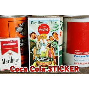 Coca Cola 赤丸 ロゴ ステッカー ◆ Thirst コーラ コーク JLBA10｜smilemaker2525