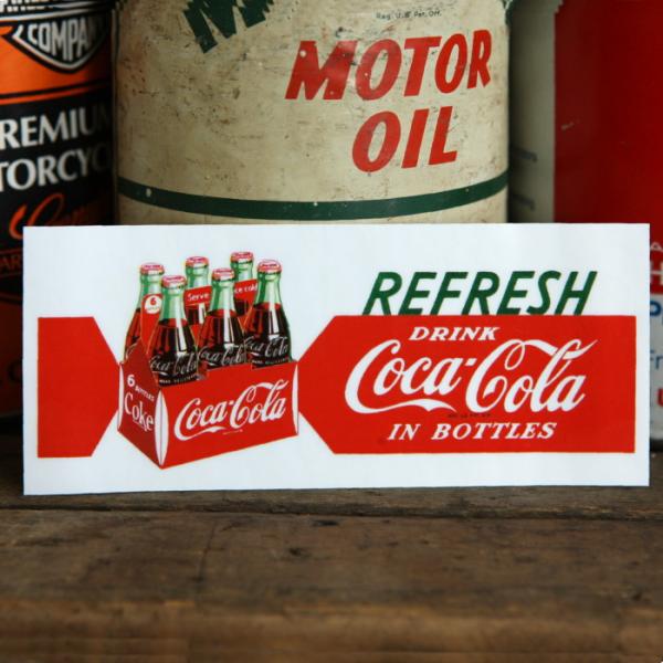 コカコーラ ボトル 6本パック DRINK ステッカー ◆ シール Coca-Cola コーク JL...
