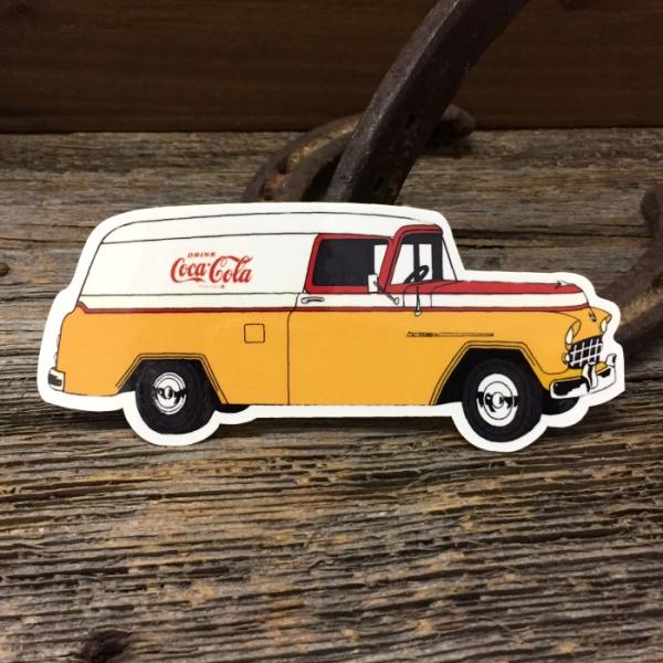 コカコーラ 配達車 ステッカー ◆ シール Coca Cola CC コーク 1955 シボレー セ...