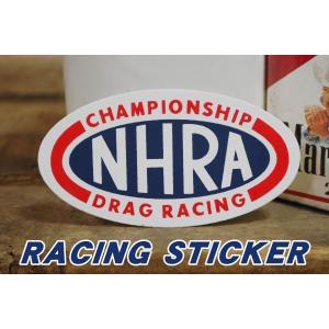 ＮＨＲＡ 楕円形 ロゴ ステッカー ◆ シール ドラッグレース ホットロッド JL25｜smilemaker2525