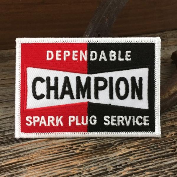 チャンピオン ロゴ 刺繍 ワッペン ◆ パッチ Champion Spark Plug 点火プラグ ...