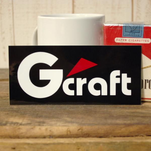 Gクラフト ロゴ ステッカー ◆ ジークラフト G&apos;craft モンキー 黒地 JTR357
