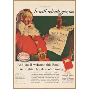 Coca-Cola レトロミニポスター B5サイズ 複製広告 ◇ コカコーラ