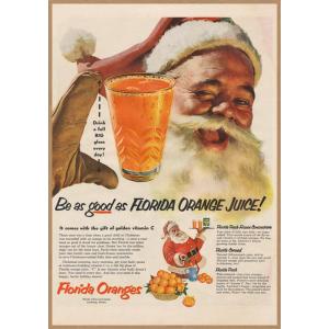 フロリダ オレンジジュース レトロミニポスター B5サイズ 複製広告 ◆ Florida Orang...