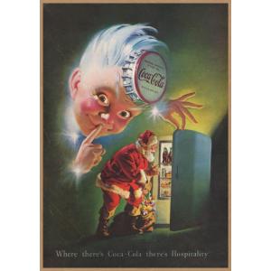 Coca-Cola レトロミニポスター B5サイズ 複製広告 ◇ コカコーラ