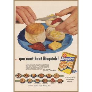 ビスクィック スコーン レトロミニポスター B5サイズ 複製広告 ◆ Bisquick Betty ...