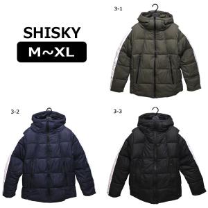 シスキー 袖ライン 中綿 ジャンパー M L XL 3-1カーキ 3-2ネイビー 3-3ブラック 848-104 SHISKY (5/倉1