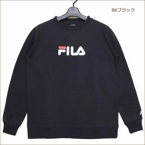 FILA 裏起毛 長袖 トレーナー M L LL BKブラック MGYグレー NVネイビー 4403...