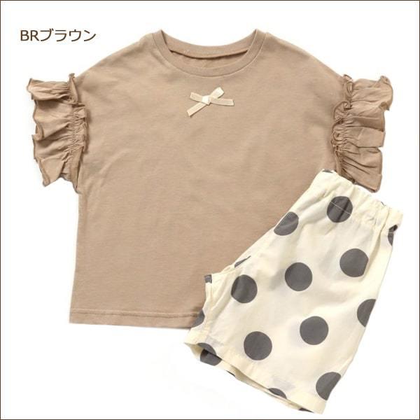 女の子 半袖Tシャツ ハーフパンツ 上下セット 80cm 90cm 100cm 110cm 120c...