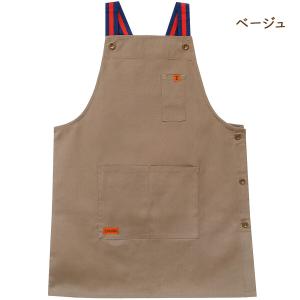 エプロン サイドボタン キャンバス サロペット...の詳細画像4