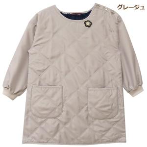 暖かい 割烹着 裏ボア キルティング かっぽう...の詳細画像2