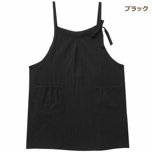 エプロン キャミワンピース風 着痩せ 綿100...の詳細画像5