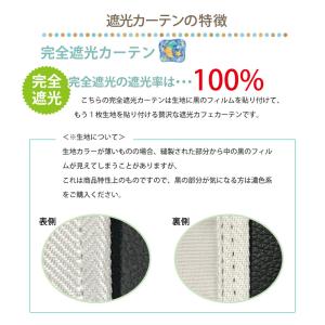 小窓用 完全遮光 カフェカーテン 省エネ 目隠...の詳細画像2
