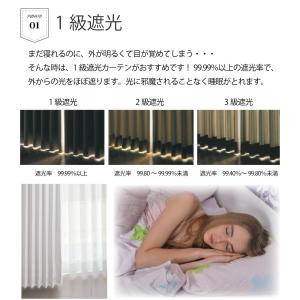 遮光カーテン 4枚セット 遮光1級 白 ホワイ...の詳細画像4