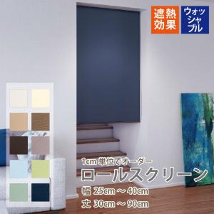 立川機工 ロールスクリーン 遮熱 洗濯可 ロールカーテン 10色 選べる