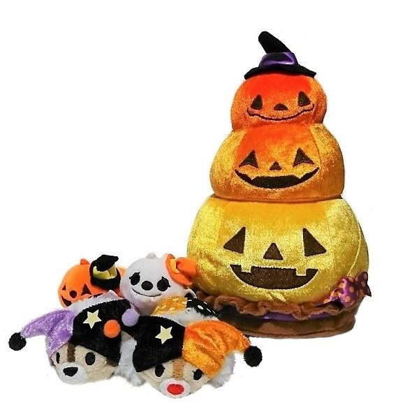 ディズニーストア ツムツム ぬいぐるみ ハロウィーン チップ&amp;デール パンプキンパイタワーハウスセッ...