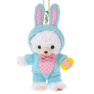 ユニベアシティ キーホルダー・キーチェーン ぬいぐるみ付き ブルー